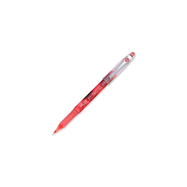 Pilot Pilot Precise P-500 Gel Rollerball Pen, Extra Fine, 0.5mm, Red Barrel/Ink, Dozen 38602 - main